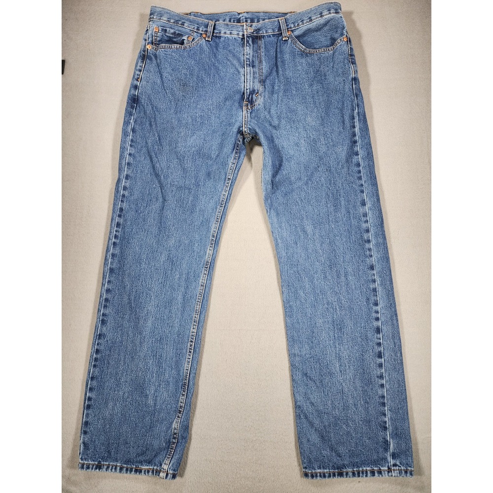 Levi's 505 Regular Fit Jeans Mens 40x32 Blue Medium Wash Straight Leg Classic